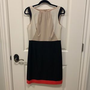 Ann Taylor color block dress